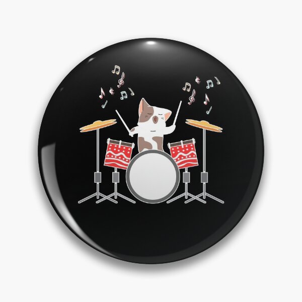Item preview, Funny Drummer Cat Drums  designed and sold by bestshirtdesign.