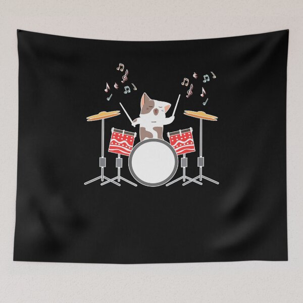 Item preview, Funny Drummer Cat Drums  designed and sold by bestshirtdesign.