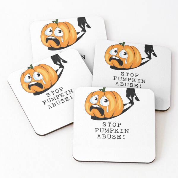 Item preview, Stop Pumpkin Abuse Sarcastic Halloween Pumpkin designed and sold by Wallace-Levine5.