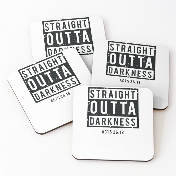 Item preview, Straight Outta Darkness Religious Biblical Verse designed and sold by Wallace-Levine5.