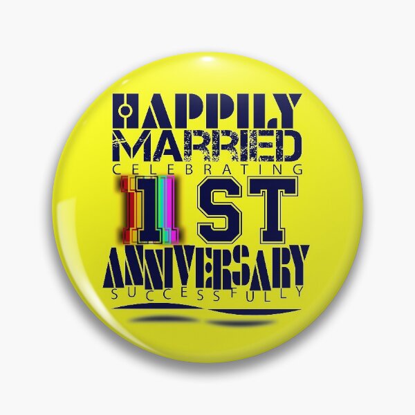 Item preview, Happily married celebrating 1st wedding anniversary designed and sold by SueSakpal.