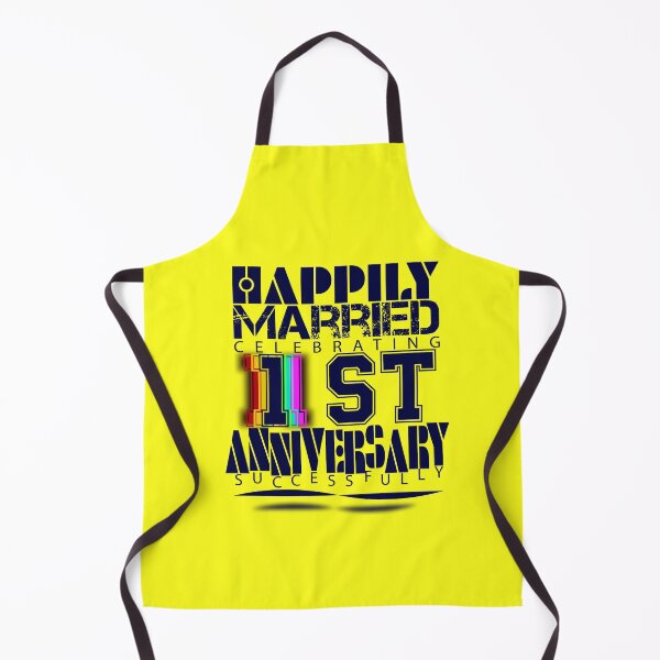 Item preview, Happily married celebrating 1st wedding anniversary designed and sold by SueSakpal.