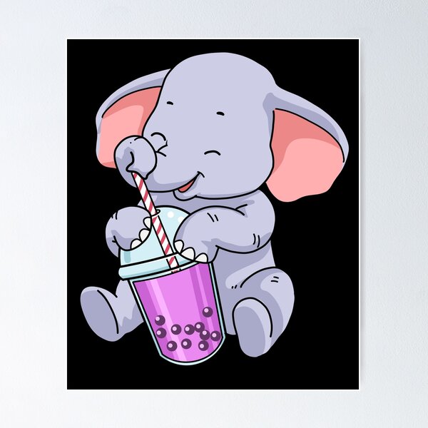 Item preview, Boba Tea Gift Women Elephant Gift Bubble Tea designed and sold by DSWShirts.