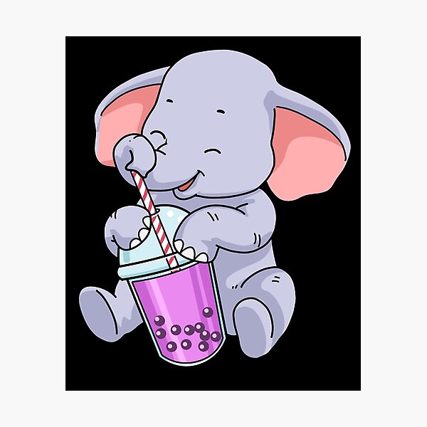Item preview, Boba Tea Gift Women Elephant Gift Bubble Tea designed and sold by DSWShirts.