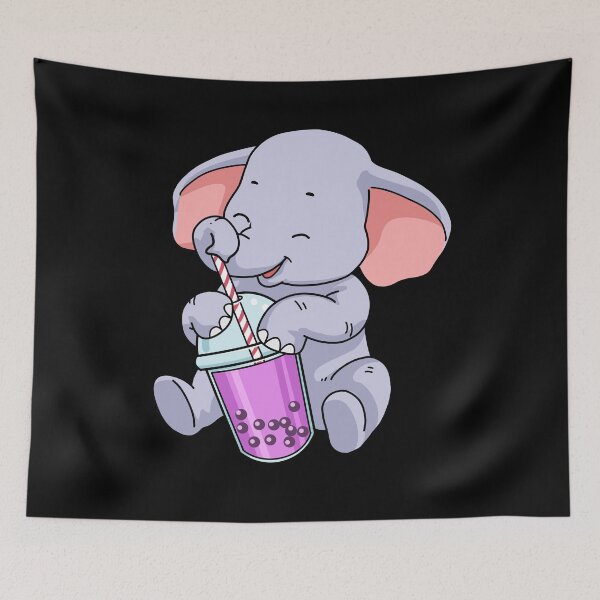 Item preview, Boba Tea Gift Women Elephant Gift Bubble Tea designed and sold by DSWShirts.