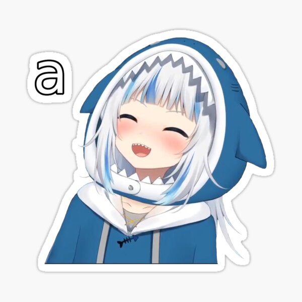 Gawr gura stickers telegram