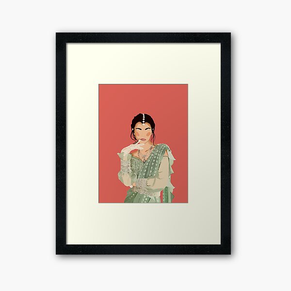 Queen in Green (1) Framed Art Print