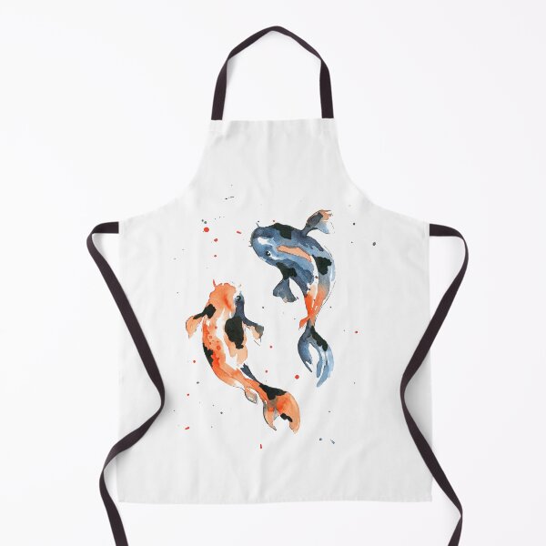 Item preview, Red and Blue Koi Fish designed and sold by VeronArtLab.