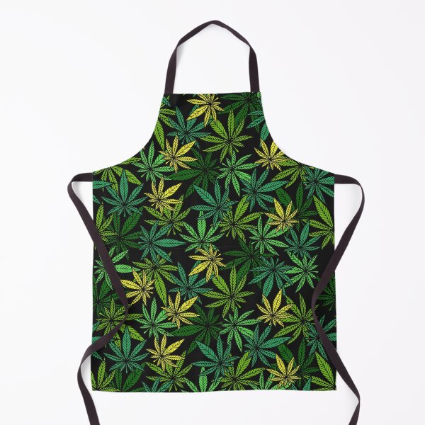 Item preview, Cannabis marijuana leaves on black background designed and sold by headpossum.