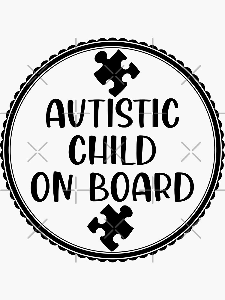 Autism Awareness Car Decal - 5 Inch Disability First Responder Emergency Sticker