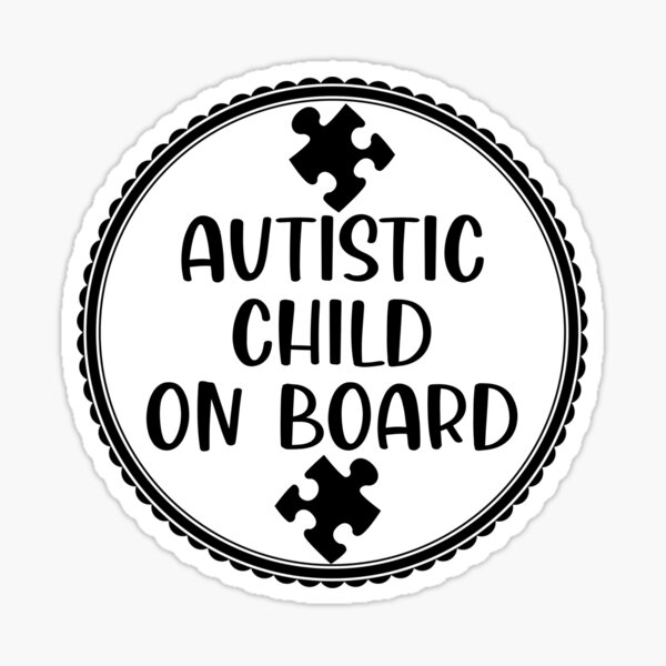 Autismus Awareness Magnetischer Stoßstangen Aufkleber Autistic Child Warning 