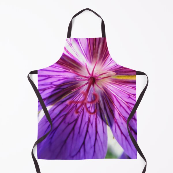 Inside a purple flower Macro photography Apron