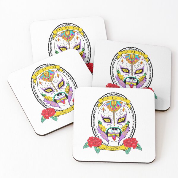 Item preview, Skull luchador designed and sold by SixthSolArt.