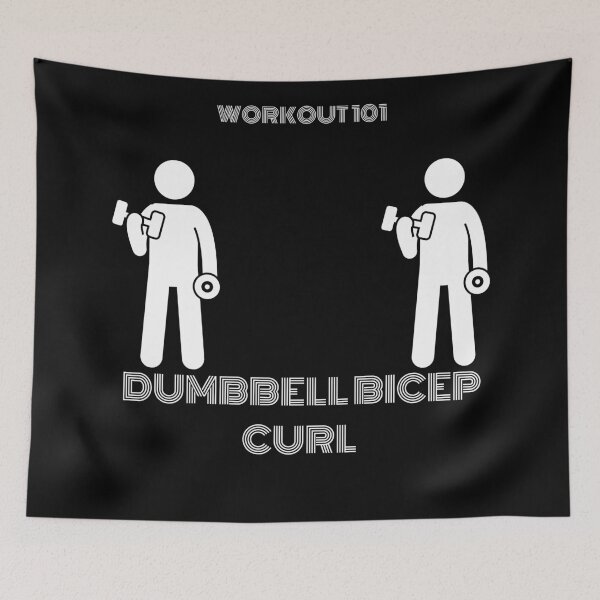 Item preview, Dumbbell Bicep Curl (Workout 101) designed and sold by BofflingDesigns.