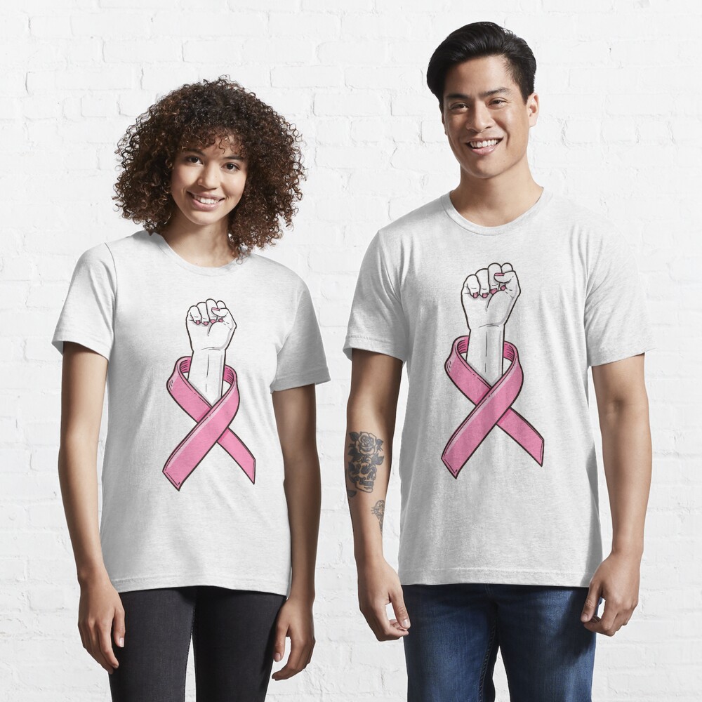 Breast Cancer Awareness Day Pink Ribbon Baseball Ladies' Crewneck  T-Shirt