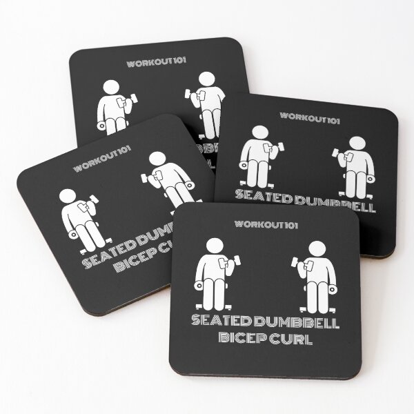 Item preview, Seated Dumbbell Bicep Curl (Workout 101) designed and sold by BofflingDesigns.