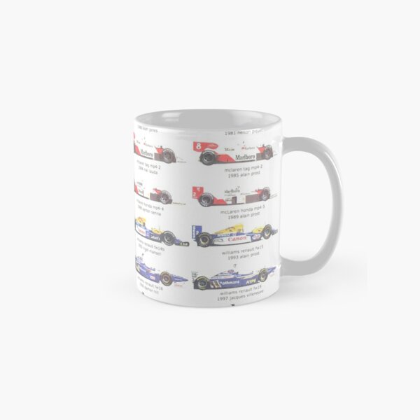 F1 Car Evolution 1950-2013 Classic Mug