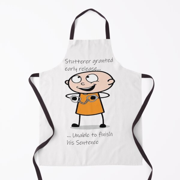 Item preview, Stutterer granted an early release... designed and sold by PillowPuns.