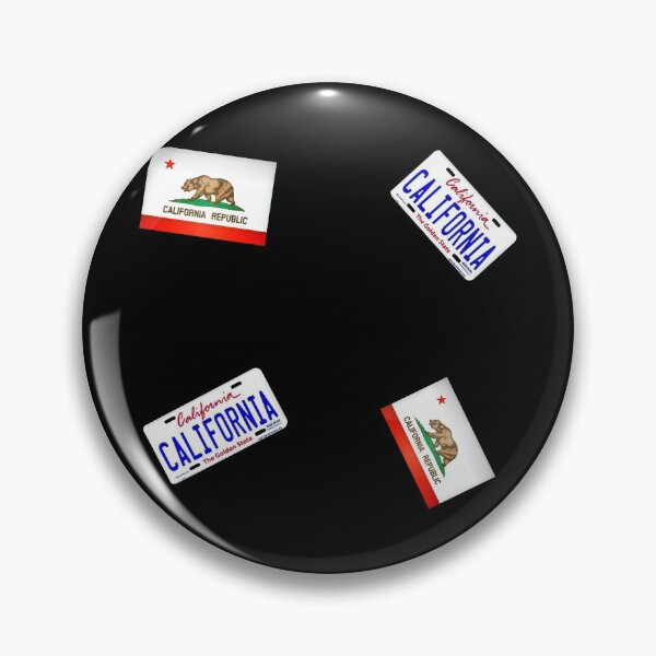 Item preview, California Flag and California License Plate Sticker PackPattern designed and sold by Dude Stuff.