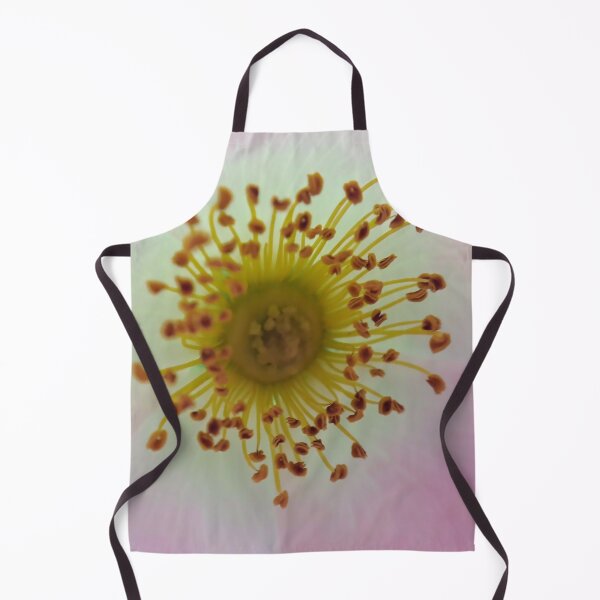 Inside a pink flower Macro photography Apron