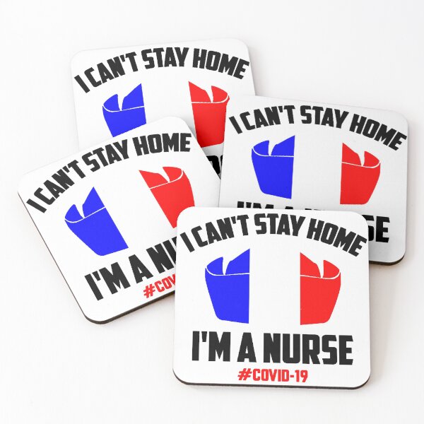 Item preview, Nurses T-Shirt, France Corona T-Shirt, I can't Stay Home | I'm a Nurses, New T-Shirt, Funny TShirt, Nurses, Corona 2020, Help and Protect, Strong T-Shirt, French T-Shirt designed and sold by ShiShaka.