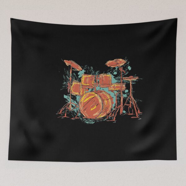 Item preview, Drums Set Rock Dummer  designed and sold by bestshirtdesign.
