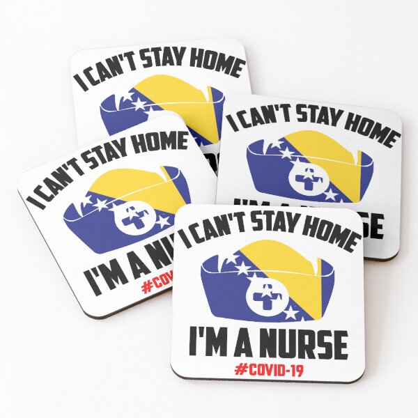 Item preview, Nurses T-Shirt, Bosnia Corona T-Shirt, I can't Stay Home | I'm a Nurses, New T-Shirt, Funny TShirt, Nurses, Corona 2020, Help and Protect, Strong T-Shirt, Bosnian T-Shirt designed and sold by ShiShaka.