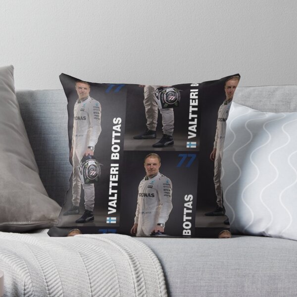 Valtteri Bottas Art Throw Pillow
