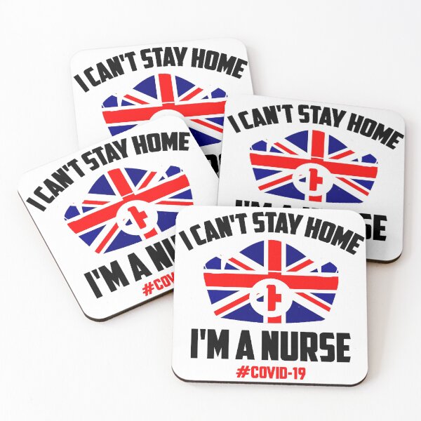 Item preview, Nurses T-Shirt, England Corona T-Shirt, I can't Stay Home | I'm a Nurses, New T-Shirt, Funny TShirt, Nurses, Corona 2020, Help and Protect, Strong T-Shirt, British T-Shirt designed and sold by ShiShaka.