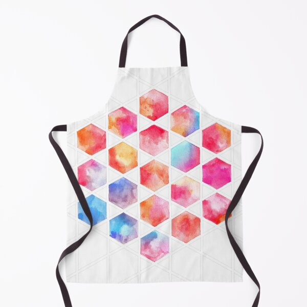 Item preview, Radiant Hexagons - geometric watercolor painting designed and sold by micklyn.