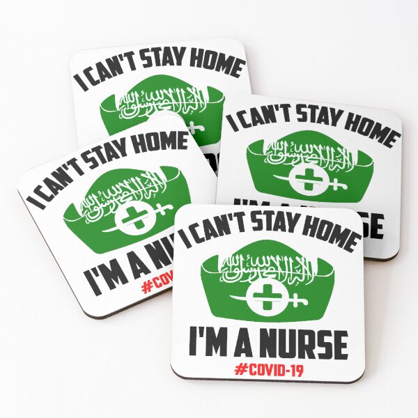 Item preview, Nurses T-Shirt, Arabia Corona T-Shirt, I can't Stay Home | I'm a Nurses, New T-Shirt, Funny TShirt, Nurses, Corona 2020, Help and Protect, Strong T-Shirt, Arabic T-Shirt designed and sold by ShiShaka.