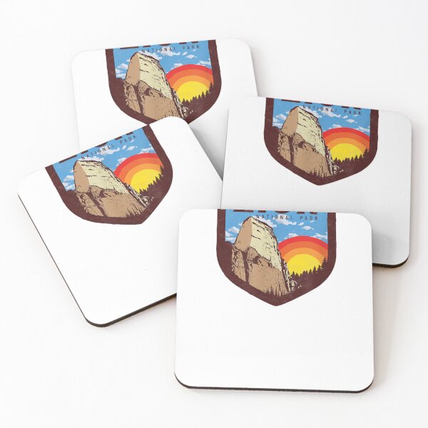 Item preview, Zion National Park Utah Retro 80s Style Badge designed and sold by Janet-Pratt-766.