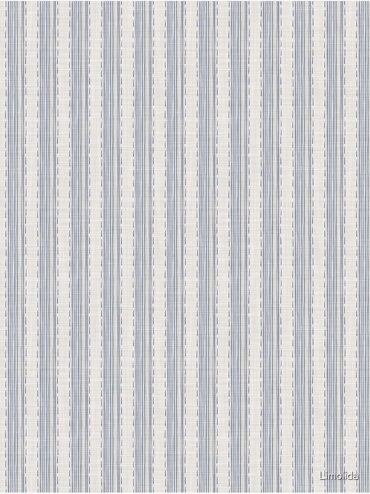 Blue Cotton Duck Stripe Ticking Fabric, Primitive Striped Home Decor  Fabric