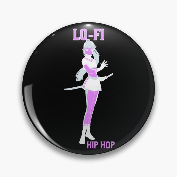 Item preview, Lo-Fi Hip Hop Anime Girl With Sword Pink designed and sold by jacks-tees.