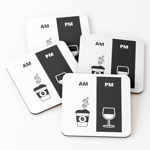 Item preview, Morning Coffee Evening Wine AM/PM designed and sold by Easyas.