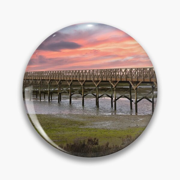 Item preview, Quinta do Lago The Wooden Bridge Sunset designed and sold by manateevoyager.