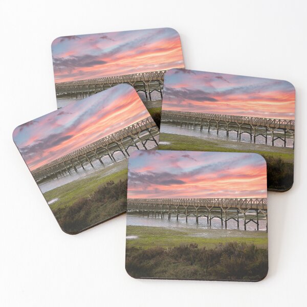 Item preview, Quinta do Lago The Wooden Bridge Sunset designed and sold by manateevoyager.