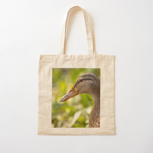 Female mallard duck portrait Cotton Tote Bag