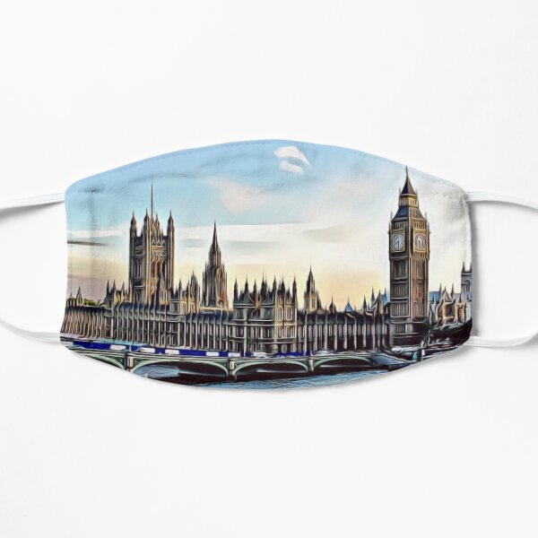 London skyline art Flat Mask