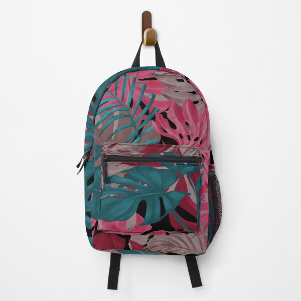 Item preview, Modern Tropical - Black/Pink/Teal designed and sold by meganpalmer.