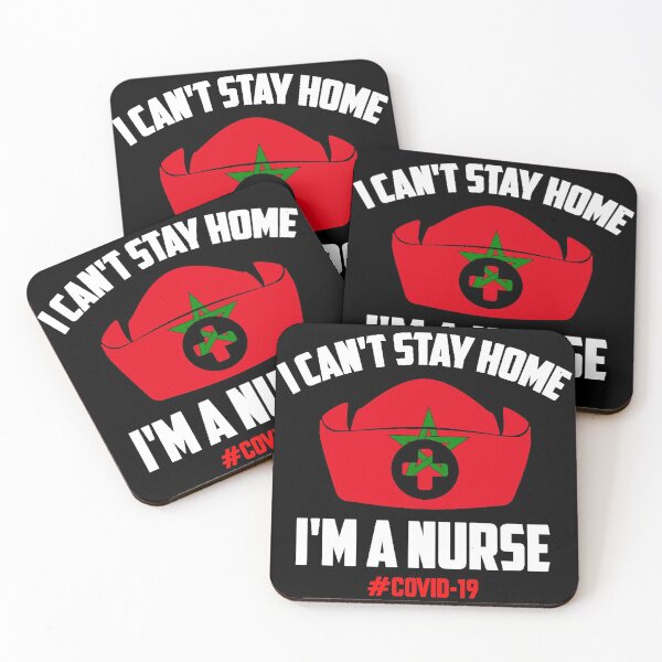 Item preview, Nurses T-Shirt, Morocco Corona T-Shirt, I can't Stay Home | I'm a Nurses, New T-Shirt, Funny TShirt, Nurses, Corona 2020, Help and Protect, Strong T-Shirt, Moroccan T-Shirt white designed and sold by ShiShaka.
