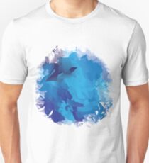 Abstract Blue Circle Unisex T-Shirt