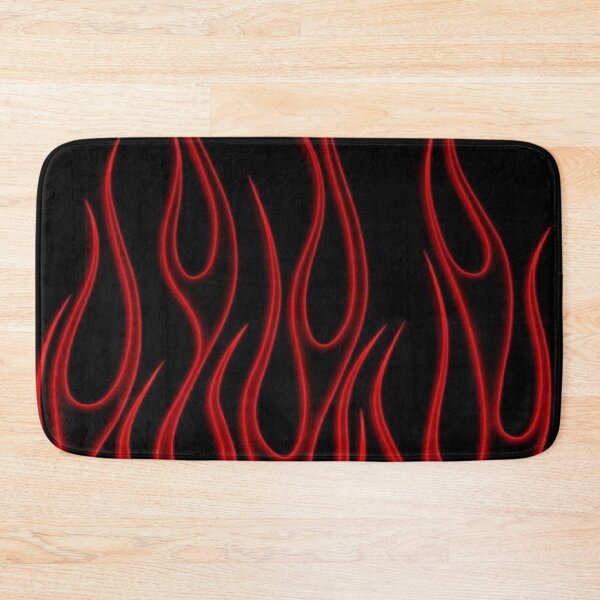 Item preview, black & red flames designed and sold by sqftv.