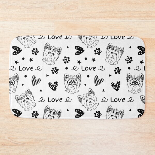 Item preview,  Doodle Yorkshire Terrier Dog - Black designed and sold by Lulupainting.