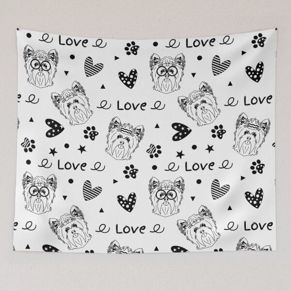 Item preview,  Doodle Yorkshire Terrier Dog - Black designed and sold by Lulupainting.