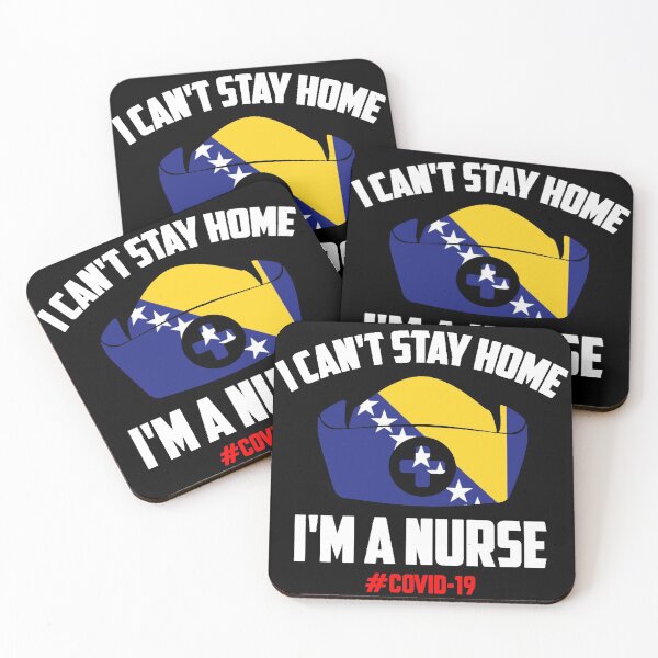 Item preview, Nurses T-Shirt, Bosnia Corona T-Shirt, I can't Stay Home | I'm a Nurses, New T-Shirt, Funny TShirt, Nurses, Corona 2020, Help and Protect, Sandžak Strong T-Shirt, Bosnian T-Shirt white designed and sold by ShiShaka.