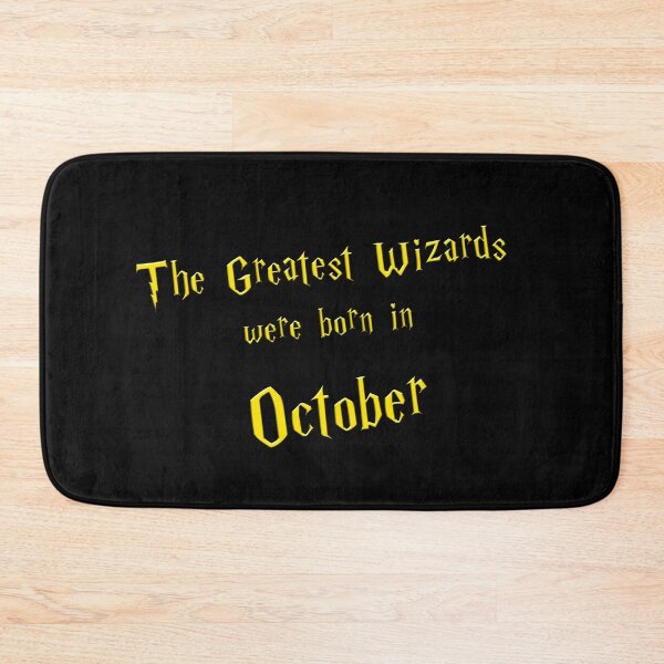 Item preview, The Greatest Wizards were born in October - golden text designed and sold by NiceSign.