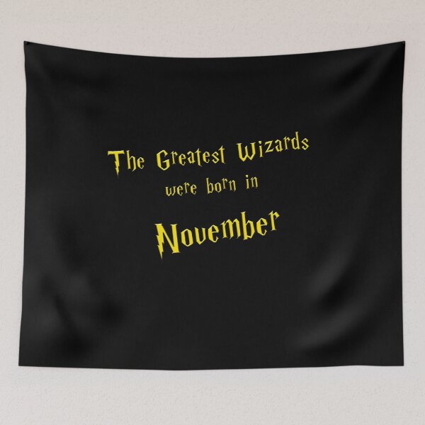 Item preview, The Greatest Wizards were born in November - golden text designed and sold by NiceSign.