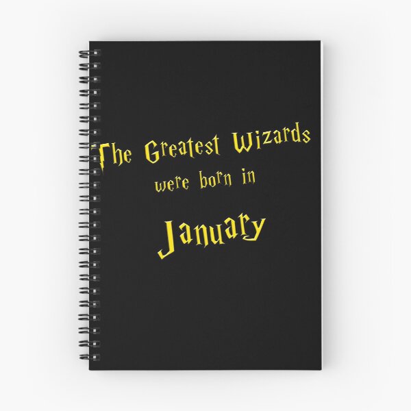 Item preview, The Greatest Wizards were born in January - golden text designed and sold by NiceSign.