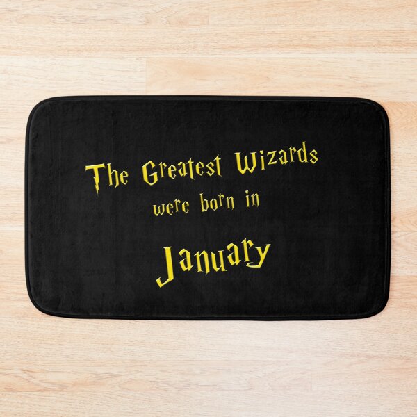 Item preview, The Greatest Wizards were born in January - golden text designed and sold by NiceSign.